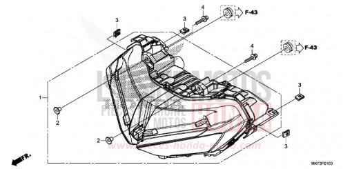 PROJECTEUR CBR1000S1J de 2018